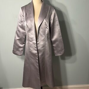 Unbranded silver lightweight long overcoat Size S/M
